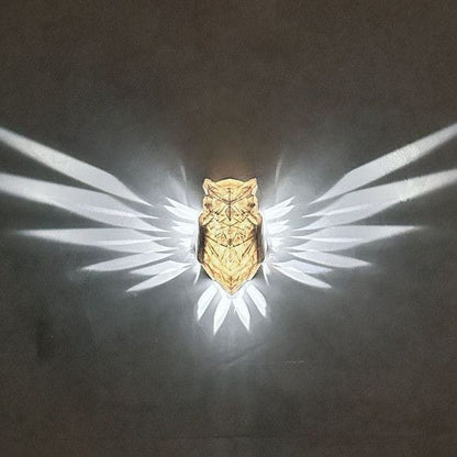 3D Wall Lamp in the form of Eagle and Owl